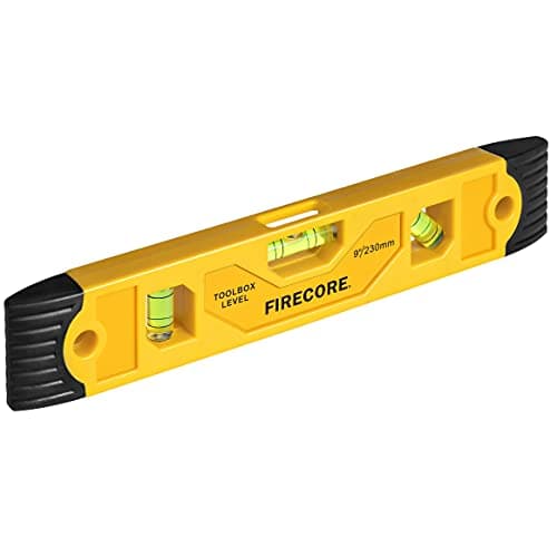 Image of Spirit Level, Firecore Small Spirit Level, Level Tool, Magnet Torpedo Level with 3 Bubble 45°,90°,180°, 230mm/9Inch - FSL230PC