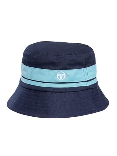 Image of Sergio Tacchini Men's Newsford Bucket Hat, Maritime Blue/Baltic Sea, One Size