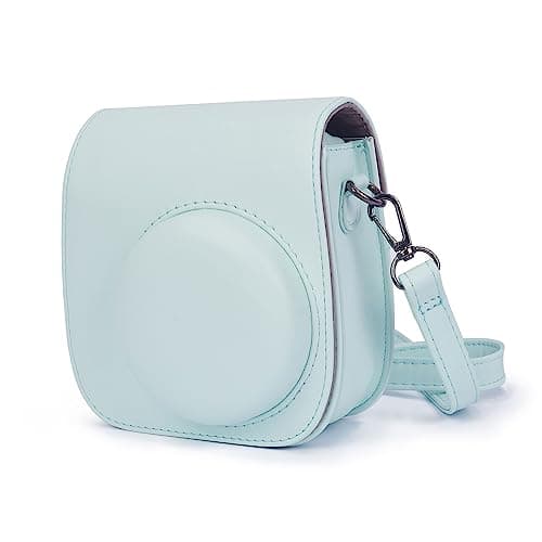 Image of KALDA Mini 12 Case Compatible with Instax Mini 12, Equiped with Detachable Shoulder Strap and Photo Bag (Mint Green)