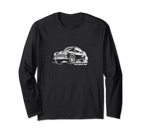 Image of Classic Hillman Imp Car Enthusiast Vintage Car Print Long Sleeve T-Shirt