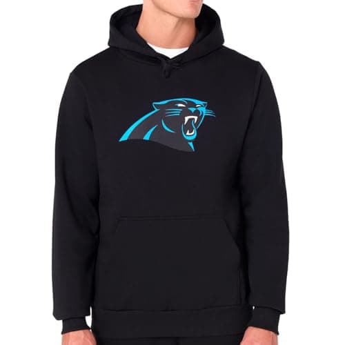 Image of New Era Carolina Panthers NFL Team Logo Hoody Black Hooded Jumper