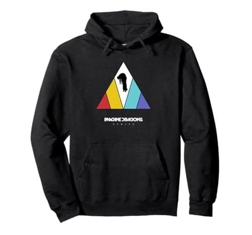 Image of Imagine Dragons Triangle Logo Black Pullover Hoodie