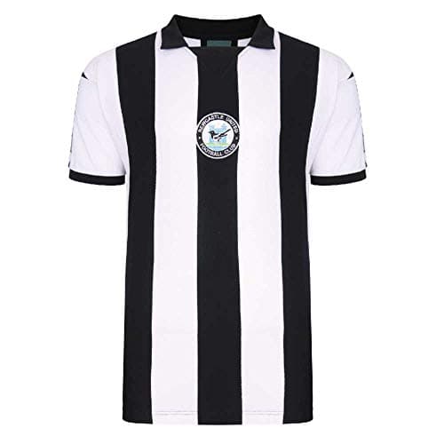 Image of Score Draw Newcastle United 1978 Bukta Retro Football Shirt White/Black Small Cotton