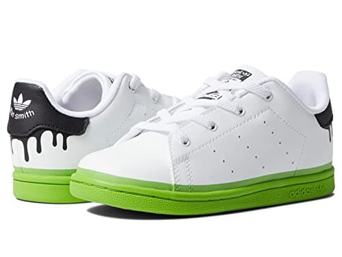 Image of adidas Originals Baby Boy's Stan Smith (Toddler) White/Team Semi Solar Green/Black 6 Toddler M