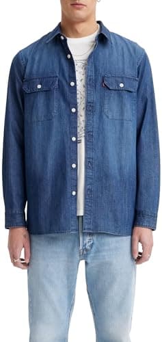 Image of Levi's Men's Jackson Worker Shirt, Sterling Dark WASH,