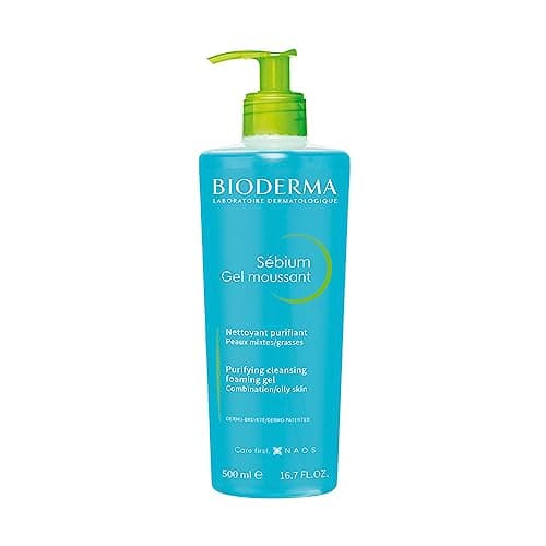 Image of Bioderma Sébium Foaming Gel - Ultra-Gentle Purifying Cleanser for Oily, Combination & Acne Prone Skin, Remove Impurities & Control Shine, 500ml