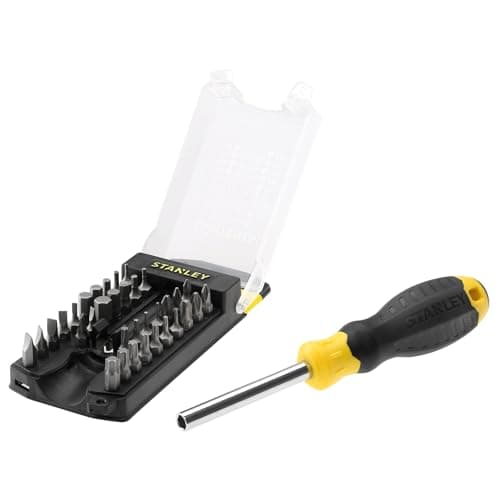 Image of Stanley STHT0-70885 Multi Bit Screwdriver Set (35-Piece), Yellow/Black