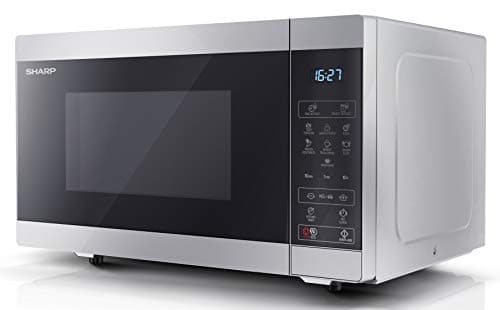 Image of SHARP YC-MS252AU-S 25 Litre 900W Digital Microwave, 11 power levels, ECO Mode, defrost function, LED cavity light - Silver
