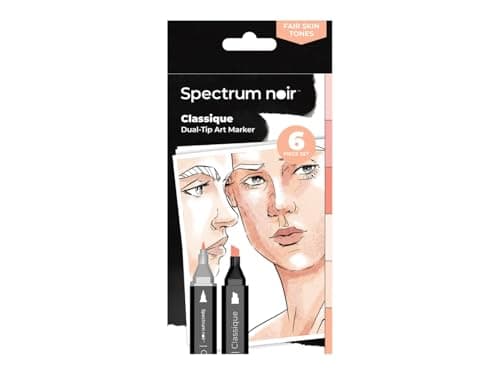 Image of Crafters Companion Spectrum Noir - Classique 6pc - Fair Skintones