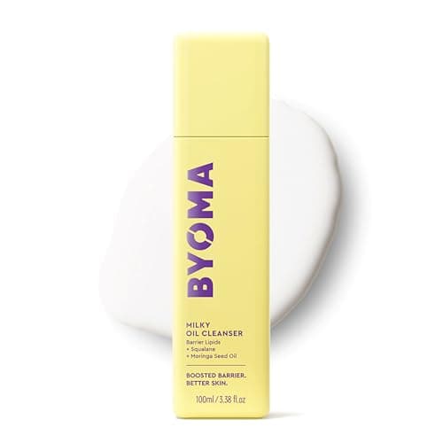 Image of BYOMA Milky Oil Cleanser (100ml) Hydrating Facial Cleanser with Skin Barrier Repair - Deeply Hydrated and Nourished Skin, No Oily Residue, Vegan