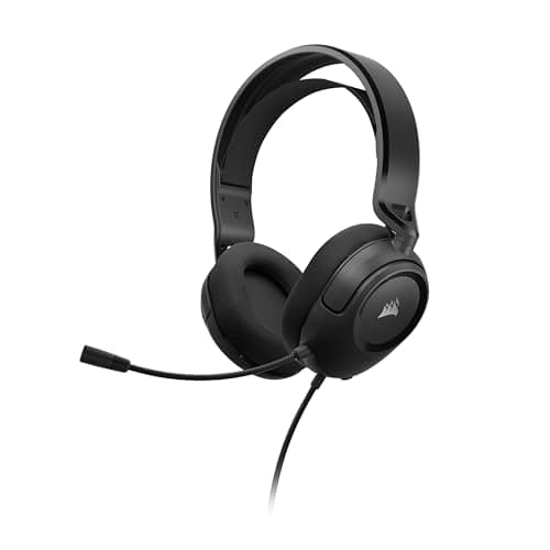 Image of Corsair HS35 v2 Multiplatform Wired Gaming Headset – Flexible Omni-Directional Microphone – Universal 3.5mm Connection – PC, Mac, PS5, PS4, Xbox, Nintendo Switch, Mobile – Carbon