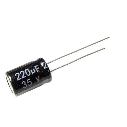 Image of E-Projects B-0002-H06 Radial Electrolytic Capacitor, 220uF, 35V, 105 C (Pack of 5)