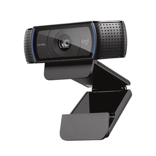 Image of Logitech C920S HD Pro Webcam, Full HD 1080p/30fps Video Calling, Clear Stereo Audio, HD Light Correction, Privacy Shutter, Streaming, Works With Skype,Zoom,FaceTime, PC/Mac/Laptop/Tablet/XBox - Black