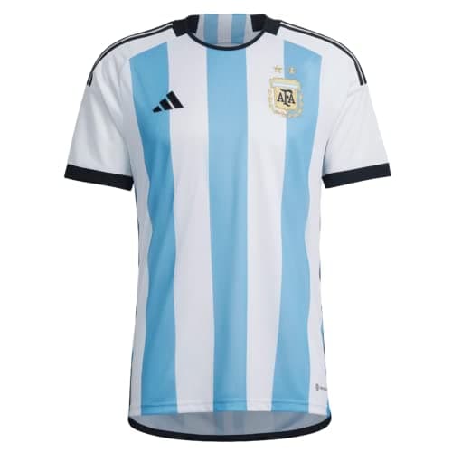 Image of ADIDAS Argentina 2022 Home Jersey Dual, White/Light Blue, XXL