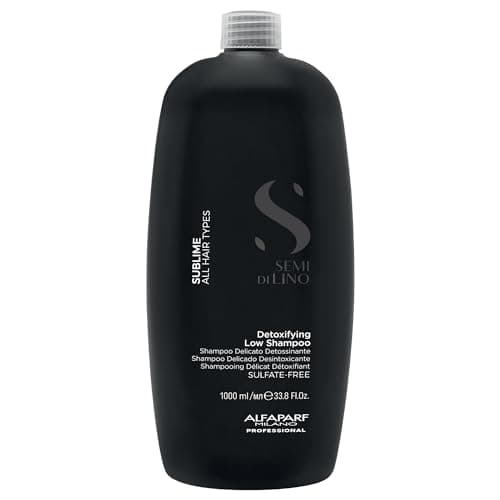 Image of Alfaparf Milano Semi Di Lino Sublime Detoxifying Low Shampoo 1000ml - shampoo delicato detossinante