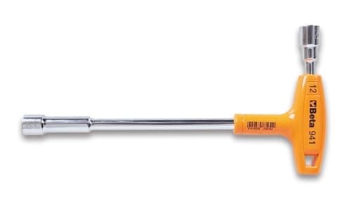 Image of Beta 9410108 Model 941 8 Hexagon/Bi-Hex Socket Wrenche with High Torque Handle, 8 mm Size