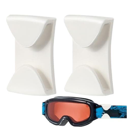 Image of Ski Helmet Goggle Clip - 2Pcs Goggle Clip Retention System, Ski Helmet Goggle Clip Replacement, Goggle Strap Clip for Winter Sports, Ski Goggle Accessory