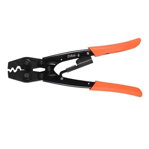 Image of nmbhus HS-16 Crimper Plier Ratchet Crimping Tool For Non-Insulated Terminals AWG 22-6 Polished Jaw Pressure Regulating Device Comfortable operating handle(DRH-6)
