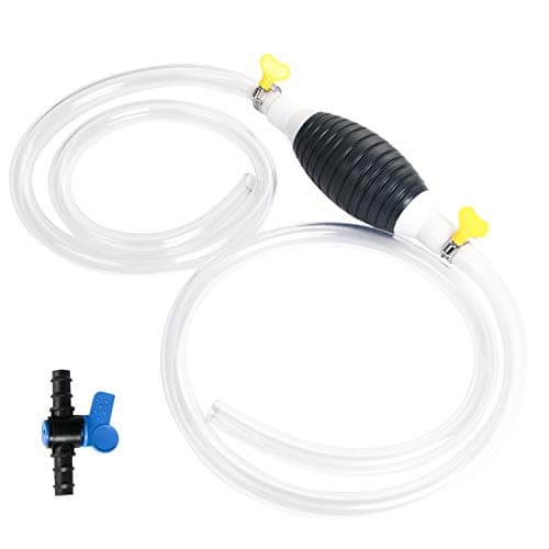 Image of flintronic Fuel Petrol Syphon Pump (Large Inner Dia:15mm), With 2M Hose, Water Liquid Transfer pump, Manual Hand Siphon Pumps For Gas Gasoline Petrol Oil Diesel Liquid Water Fish Tank Solvent