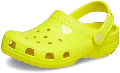 Image of Crocs Unisex Classic Clogs, Neon HL (Acidity), 3 UK