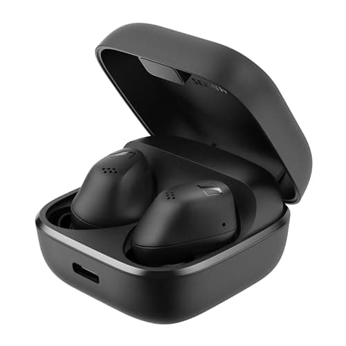 Image of Sennheiser ACCENTUM True Wireless Earbuds - Crystal-Clear Sound with Hybrid ANC, Ergonomic Design, 28-Hour Battery Life, Touch Interface and Dual Mic Call Quality - Black