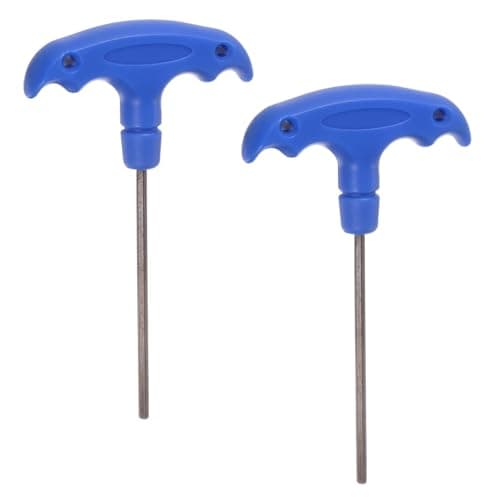 Image of TOP-VIGOR 2Pcs H3 T-Handle Hex Key Wrench, 3mm S2 Steel T-Key Inner Hexagon Spanner Allen Key Allen Key Repair Tool