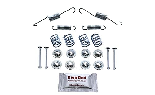 Image of Bigg Red - Rear Drum Brake Shoe Fitting Kit - Compatible with Verso S, Yaris Vin Jt 2011-2016
