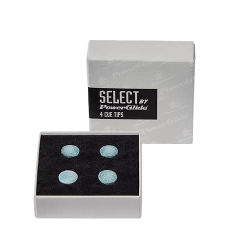 Image of POWERGLIDE Snooker Pool or Billiard Cue Tips, 10 mm, Premium