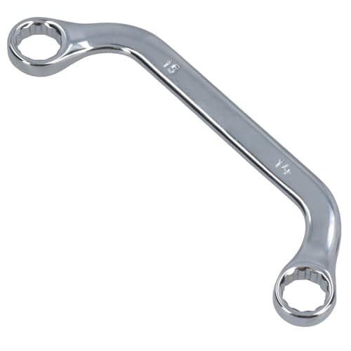 Image of AB Tools 14mm + 15mm Half Moon Ring C Obstruction Spanner Wrench 12 Sided Bi-hex