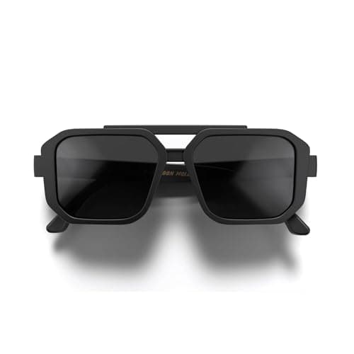 Image of LONDON MOLE Huntsville sunglasses in rubberised black