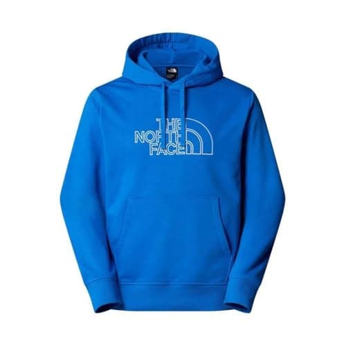 Image of The North Face Men's Drew Peak Light Hooded Sweatshirt, Hero Blue/Tnf White, S