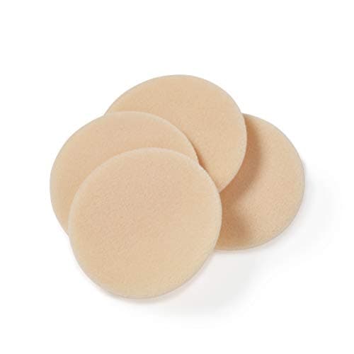 Image of Manicare Pack Of 4 Cosmetic Compact Puffs, Latex Free, Washable, Re-usable, Perfect For Pressed Powder, Round Beauty Face Blender, Easy To Use For Flawless Makeup Application, Setting And Sculpting