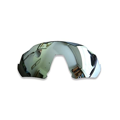 Image of POLARLENS Polarised Replacement Lenses for Oakley Flight Jacket - Compatible with Oakley Flight Jacket Sunglasses (Silver)