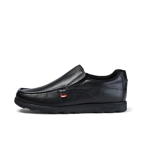 Image of Kickers Mens Fragma Slip Moc Toe Shoes Black 10 UK