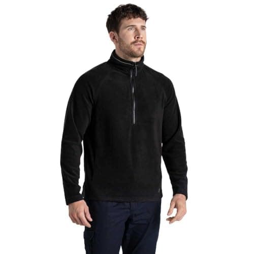 Image of Craghoppers Men's Expert Corey 200 Fleece Top, XL, Black, Microfleece, Recycled Materials