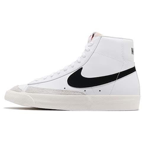 Image of Nike Blazer Mid '77 Vntg, Men's Basketball Basketball Shoe, White/Black, 4 UK (36.5 EU)