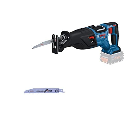 Image of Bosch Professional 18V System BITURBO Cordless Reciprocating Saw GSA 18V-28 (incl. 2X Reciprocating Saw Blade, Without Battery/Charger)