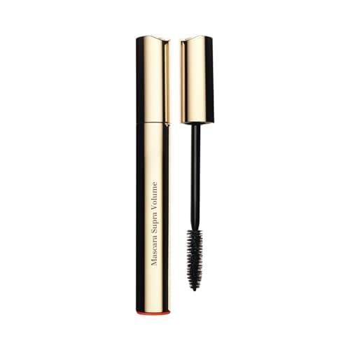 Image of Clarins Supra Volume Mascara 01 Noir (Black) 8ml | Volumising Mascara with Cassie Flower Wax, Defines & Strengthens Lashes