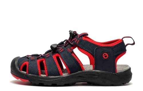 Image of Cotswold Marshfield Recycled Sandal Unisex Kids Navy/Red Size 11