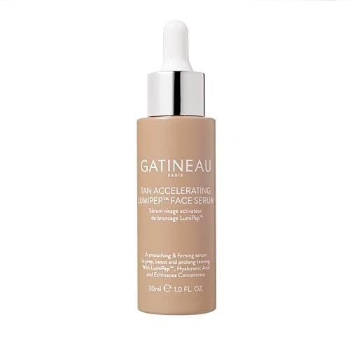 Image of Gatineau - Tan Accelerating Lumipep Face Serum (30ml), Enhance Natural Tanning, Lightweight, Hydrating and Smoothing with Hyaluronic Acid