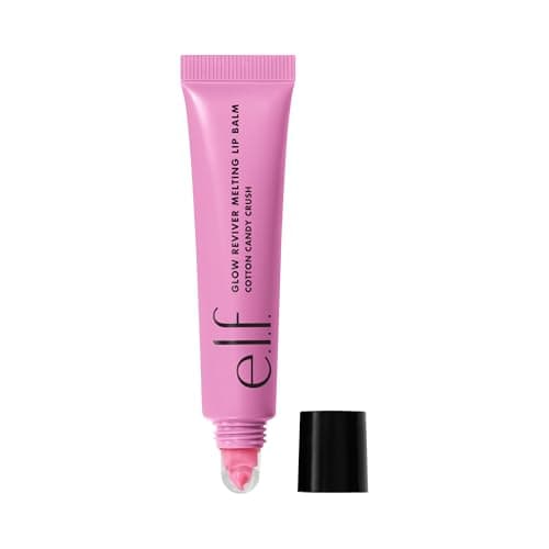 Image of e.l.f. Glow Reviver Melting Lip Balm, Hydrating Tinted Lip Balm For A Glossy Finish & Soft, Supple Lips, Vegan & Cruelty-Free, Cotton Candy Crush