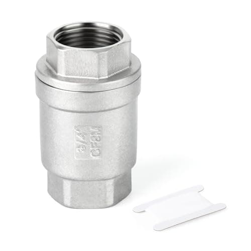 Image of TAISHER 1PCS 304 Stainless Steel 3/4" BSP Female Vertical Check Valve，Backflow Prevention, One Way Spring Check Valves CF8 WOG 1000