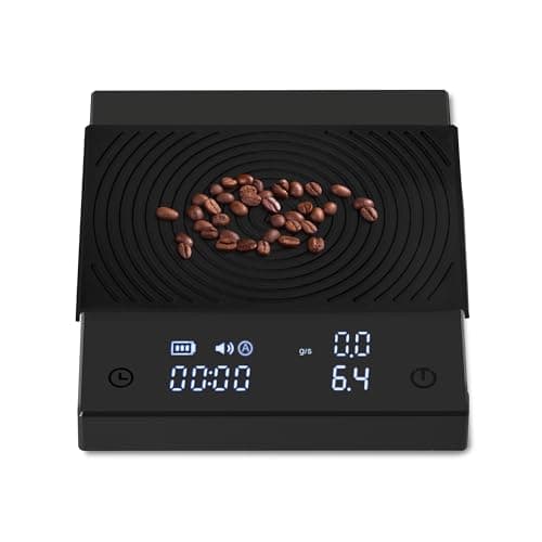 Image of Black Mirror Basic 2, TIMEMORE Pour-Over Coffee Scale with Timer, Flow Control, 0.1g Accuracy, Featuring Automatic Timer, 2000g Capacity, Black