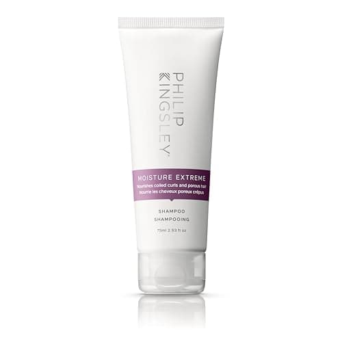Image of Philip Kingsley | Moisture Extreme Enriching Shampoo | For Curly, Dry, Damaged Hair | Moisturises, Hydrates, and Adds Shine| Detangles and Controls Frizz Adds Shine | 75ml