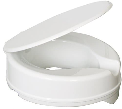 Image of Aidapt 50mm (2") Elevation Raised Comfortable Toilet Seat with Lift Up Lid Easy Fit White