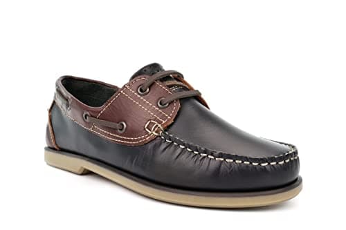 Image of Generic Men's Navy Blue Boat Moccasins 8 UK