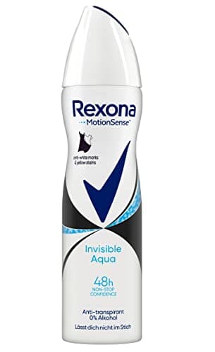 Image of Rexona Invisible Aqua women’s deodorant spray, 6 x 150 ml