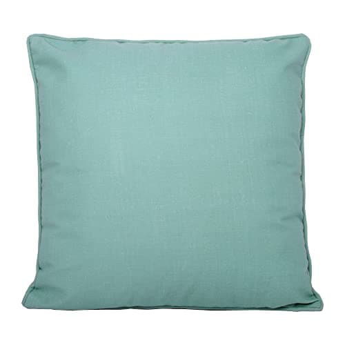Image of Fusion Teal Outdoor Cushion 43 x 43cm – UV & Water Resistant – 100% Cotton – Piped Edge – Filling Included – Garden Scatter Cushion with Cover & Insert – Patio Furniture Accessory