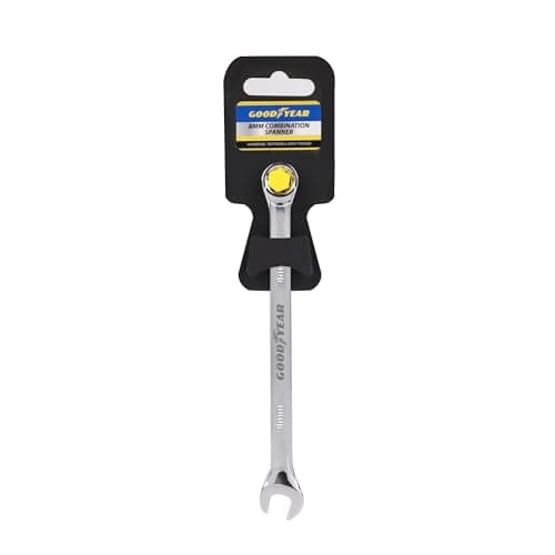 Image of Goodyear 8mm Spanner-Chrome Vanadium Steel| Precision Engineered for Tightening and Loosening Nuts and Bolts| Durable & Corrosion-Resistant Wrench| Essential Hand Tool for Mechanics