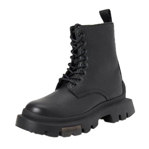 Image of HUGO Women's Fabyan_LuBootie_GRLT Bootie, Black, 10 UK